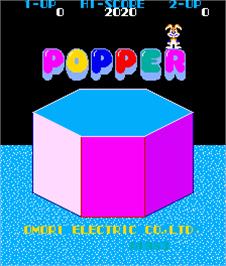 Title screen of Popper on the Arcade.