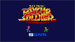 Title screen of Psycho Soldier on the Arcade.