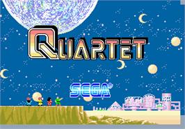 Title screen of Quartet on the Arcade.