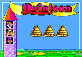 Title screen of Quintoon on the Arcade.