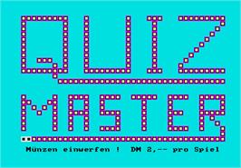 Title screen of Quizmaster on the Arcade.
