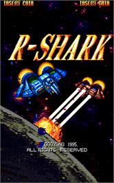 Title screen of R-Shark on the Arcade.