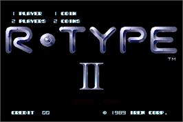 Title screen of R-Type II on the Arcade.
