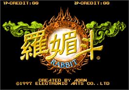 Title screen of Rabbit on the Arcade.