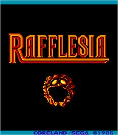 Title screen of Rafflesia on the Arcade.