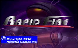 Title screen of Rapid Fire v1.0 on the Arcade.