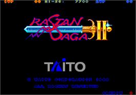 Title screen of Rastan Saga 2 on the Arcade.