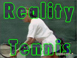 Title screen of Reality Tennis on the Arcade.