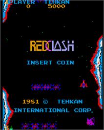 Title screen of Red Clash on the Arcade.