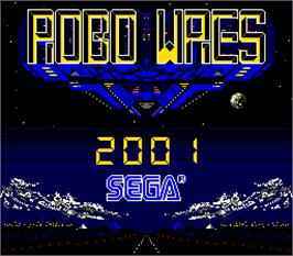 Title screen of Robo Wres 2001 on the Arcade.