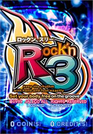 Title screen of Rock'n 3 on the Arcade.