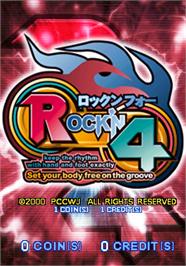 Title screen of Rock'n 4 on the Arcade.