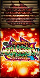 Title screen of Rock'n MegaSession on the Arcade.
