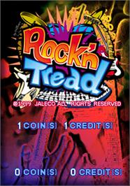 Title screen of Rock'n Tread on the Arcade.
