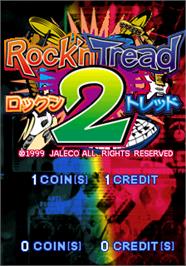 Title screen of Rock'n Tread 2 on the Arcade.