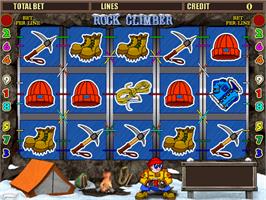 Title screen of Rock Climber on the Arcade.