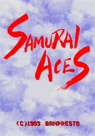 Title screen of Samurai Aces on the Arcade.