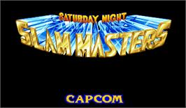 Title screen of Saturday Night Slam Masters on the Arcade.