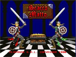 Title screen of Scacco Matto / Space Win on the Arcade.