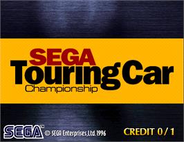 Title screen of Sega Touring Car Championship on the Arcade.