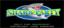 Title screen of Shark Party on the Arcade.