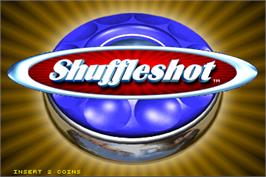 Title screen of Shuffleshot on the Arcade.