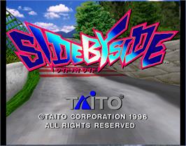 Title screen of Side By Side on the Arcade.