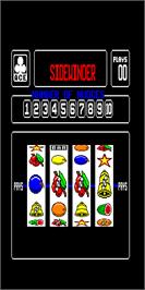 Title screen of Sidewinder on the Arcade.