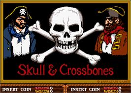 Title screen of Skull & Crossbones on the Arcade.
