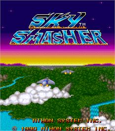 Title screen of Sky Smasher on the Arcade.