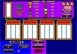 Title screen of Slots on the Arcade.
