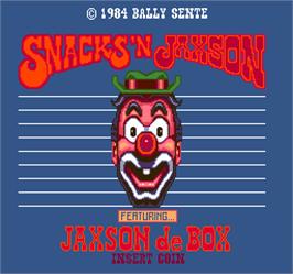 Title screen of Snacks'n Jaxson on the Arcade.