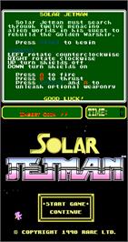 Title screen of Solar Jetman on the Arcade.