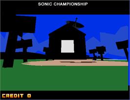 Title screen of Sonic Championship on the Arcade.