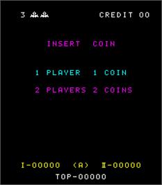 Title screen of Space Fever on the Arcade.