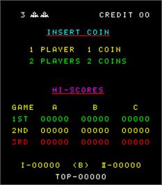 Title screen of Space Fever High Splitter on the Arcade.