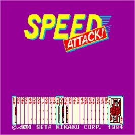 Title screen of Speed Attack! on the Arcade.