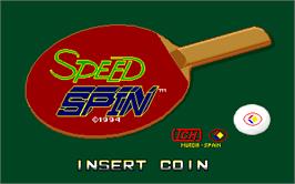 Title screen of Speed Spin on the Arcade.