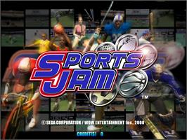 Title screen of Sports Jam on the Arcade.