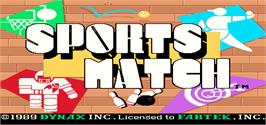 Title screen of Sports Match on the Arcade.