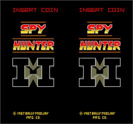 Title screen of Spy Hunter 2 on the Arcade.
