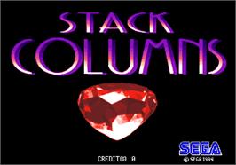 Title screen of Stack Columns on the Arcade.