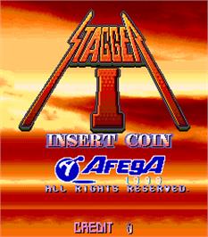 Title screen of Stagger I on the Arcade.