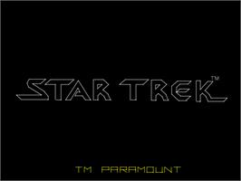 Title screen of Star Trek on the Arcade.