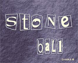 Title screen of Stone Ball on the Arcade.