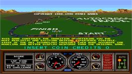 Title screen of Street Drivin' on the Arcade.