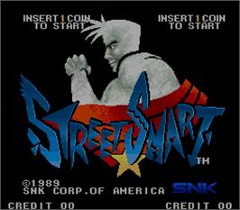 Title screen of Street Smart on the Arcade.