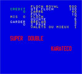 Title screen of Super Double on the Arcade.