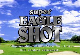 Title screen of Super Eagle Shot on the Arcade.