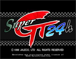 Title screen of Super GT 24h on the Arcade.